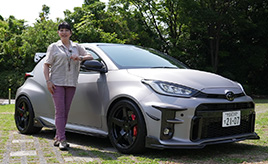 TOM'S GRヤリス「さすがTOM'Sのコンプリートカー」（竹岡圭）