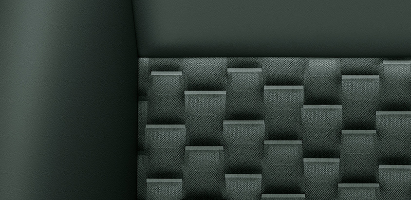 4代目ヴォクシー　S-Z ブラック内装×合成皮革＋ファブリックのシート