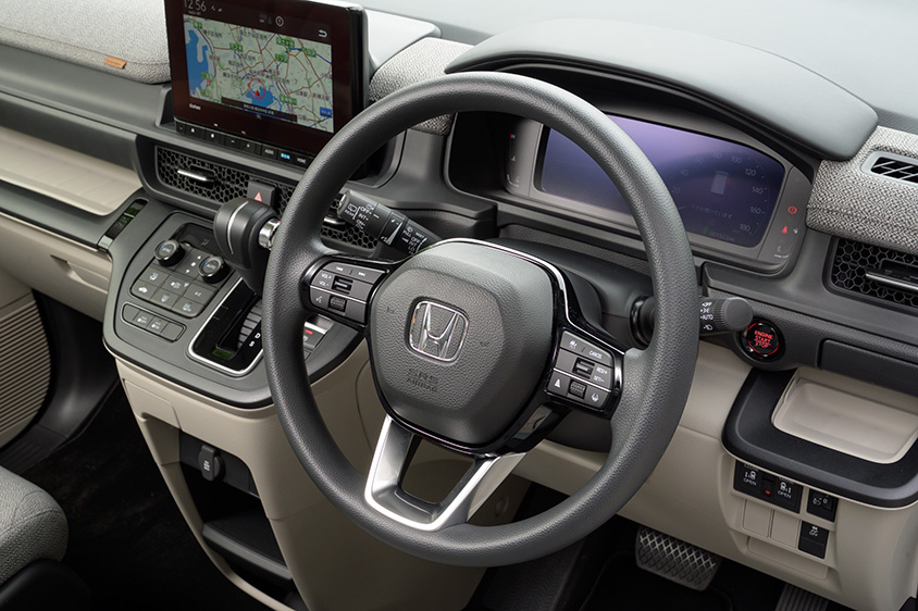 ステップワゴンのステアリングホイール