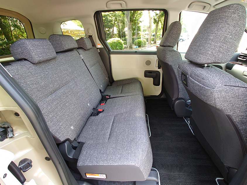 シエンタ　5人乗り仕様車の2列目シート