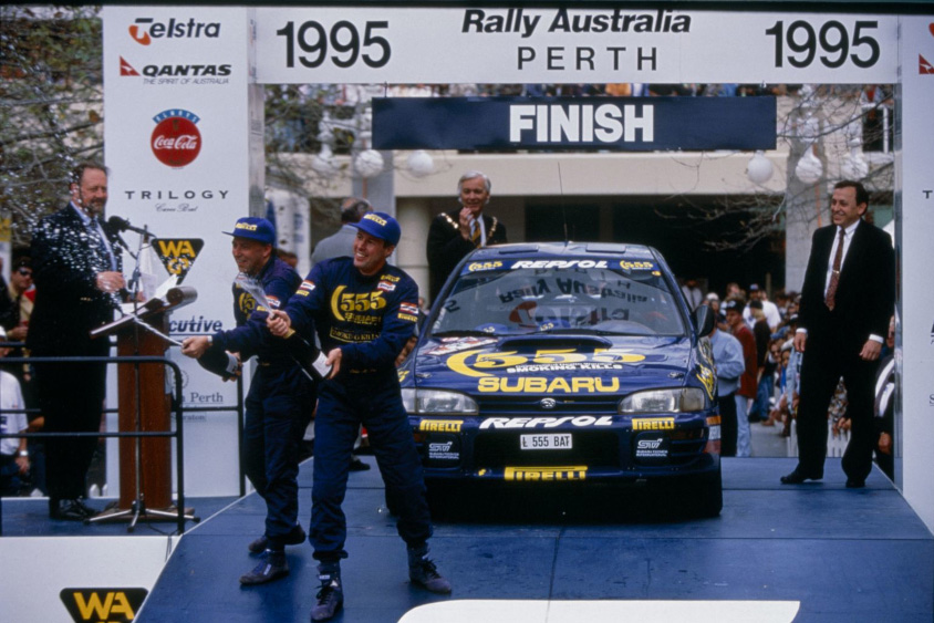 1995年はコリン・マクレーが年間2勝を挙げスバルが初戴冠