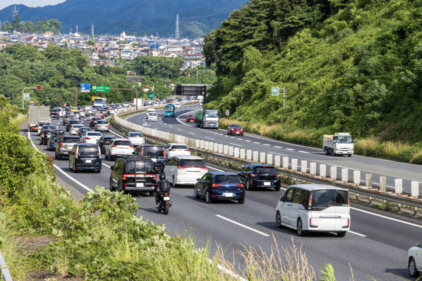 中央自動車道上り線の上野原IC付近の渋滞