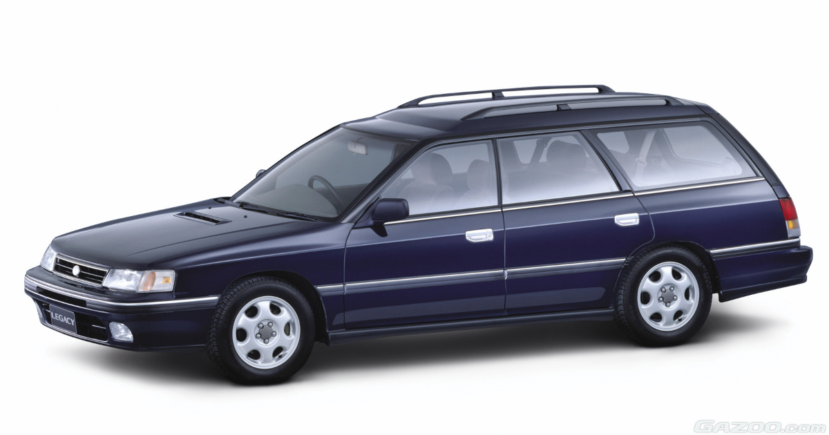 12 SUBARU LEGACY LANCASTER カタログ 初代レガシィが切り開いたワゴン SUBARU スバル LEGACY LANCASTER レガシィ ランカスター BH 16インチ純正アルミホイール 6.5J +48 5穴 PCD100 4本セット ENKEI製