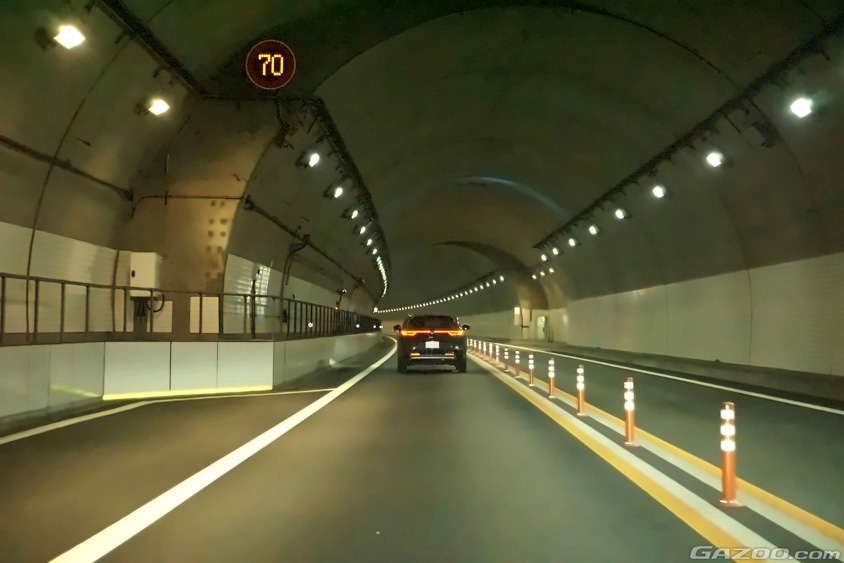 トンネル区間の多い中部横断道