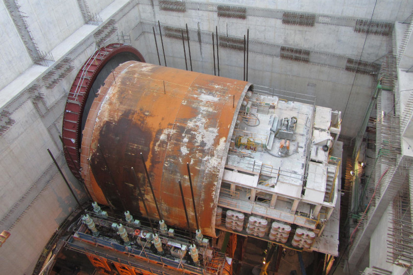 C2品川線の掘削で使われたシ－ルドマシン