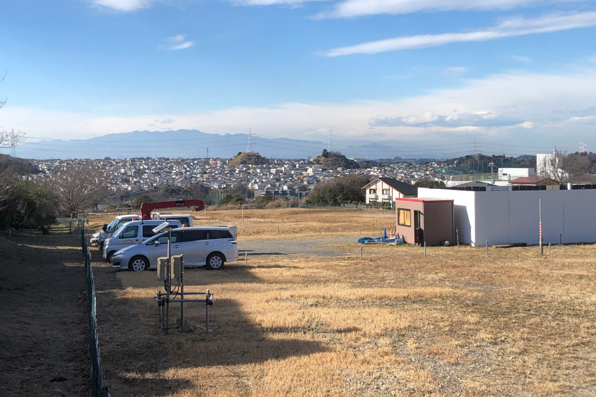 圏央道南側区間のトンネルが掘削されている地上