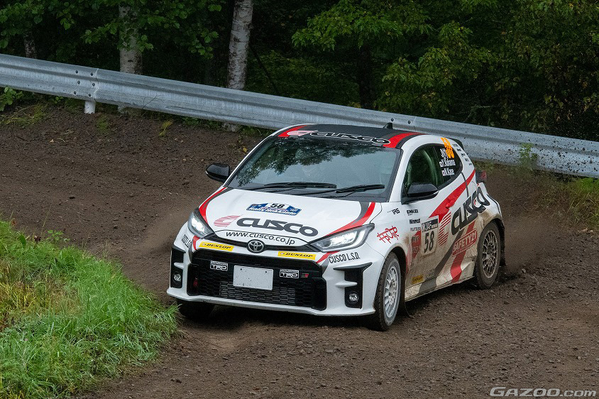 全日本ラリー選手権に参戦するキャロッセのGRヤリス