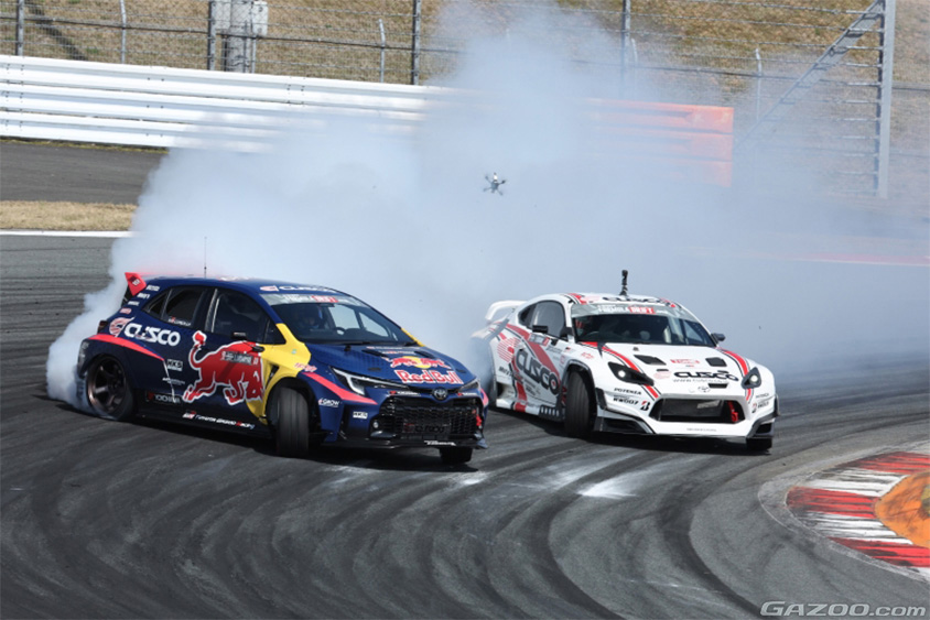 CUSCO Racingのカッレ・ロバンペラ選手（左）と草場佑介選手（右）