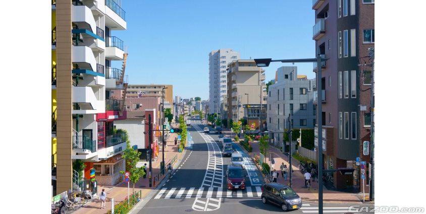 市街地の道路