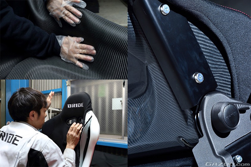 BRIDE（ブリッド）のシートはすべて自社製のハンドメイド