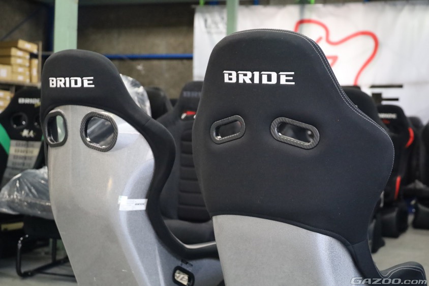 BRIDE（ブリッド）のシートの背面シェル