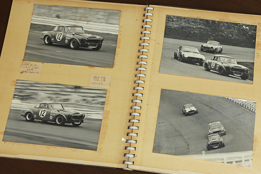 柳田春人氏の現役時代のレースの写真