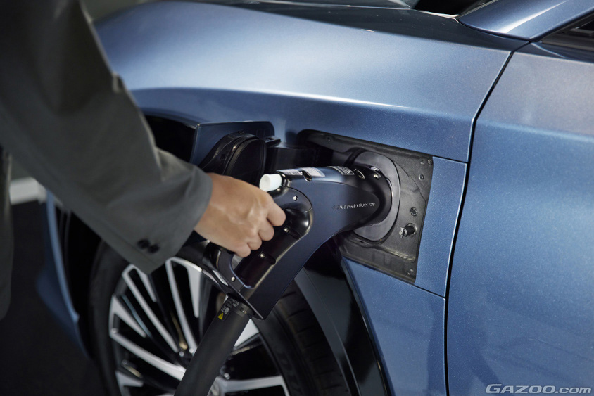 BEVの充電の様子