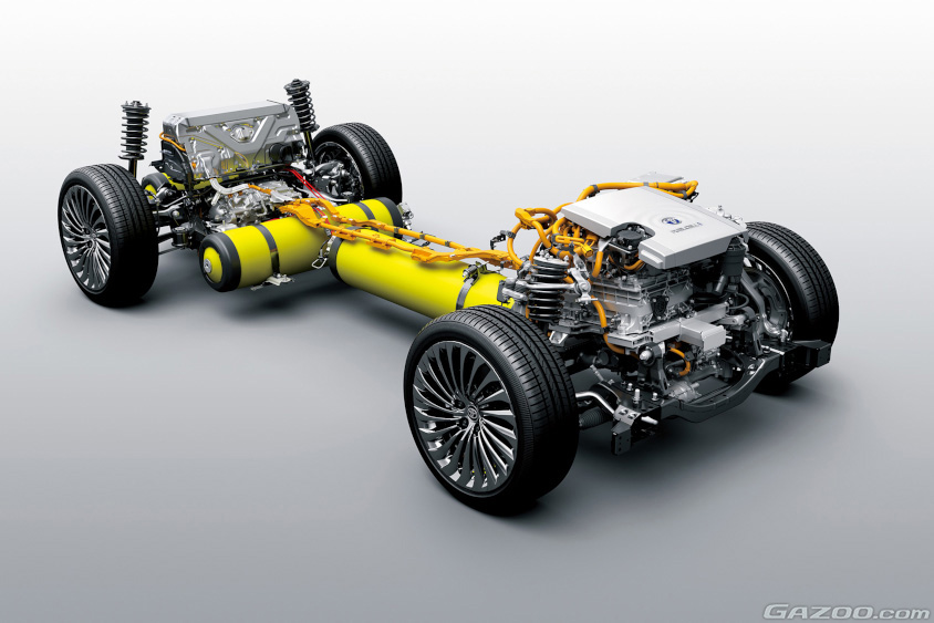 MIRAIの燃料電池ユニット