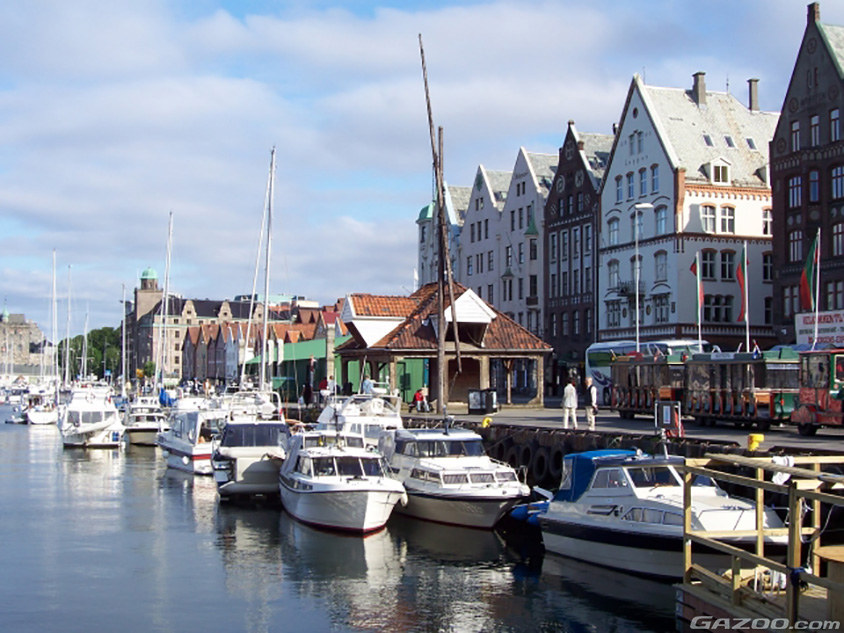 ノルウェーの街並み