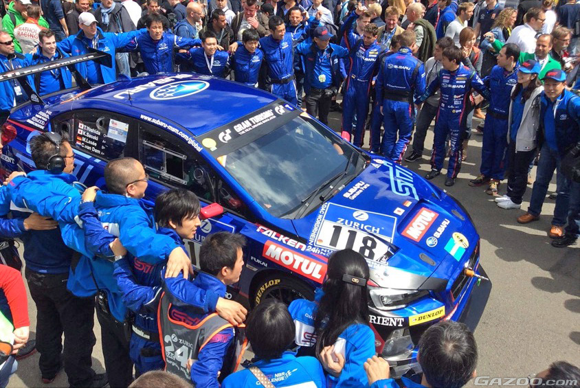 吉田寿博氏もドライバーとして参戦した2014年のニュルブルクリンク24時間用WRX STI