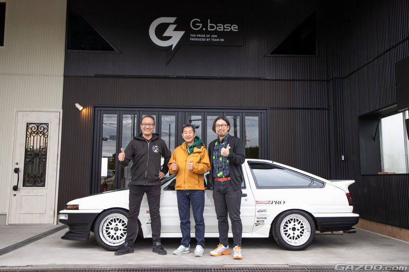 テックアート鎌田芳徳氏と土屋圭市氏とポインタージャパン城本大輔氏