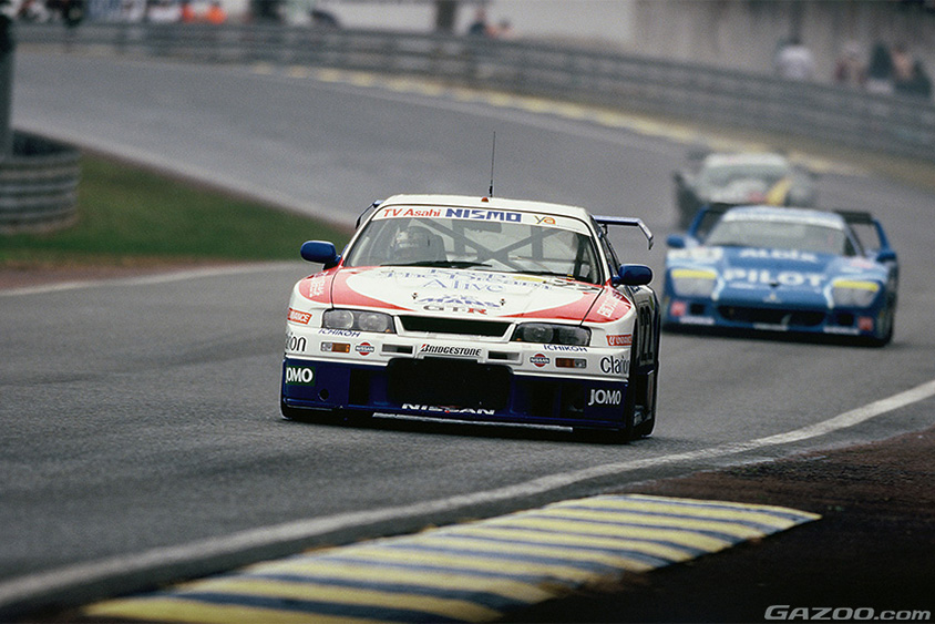 1995年のル・マン24時間で総合10位に入った22号車NISMO GT-R LM