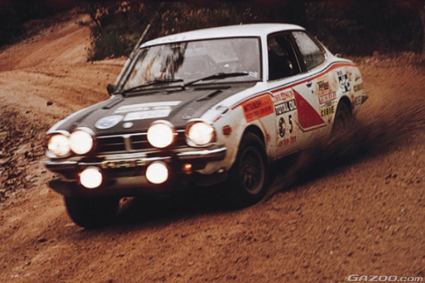 1973年のサザンクロスラリーで1位～4位までを独占した『ランサー1600GSR』
