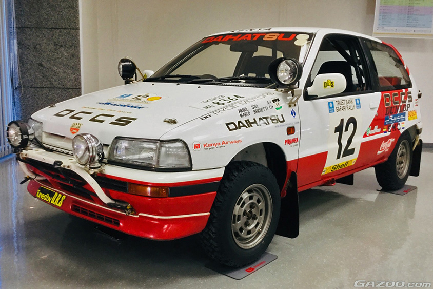 サファリラリーでクラス優勝を挙げた３代目シャレード(G100型)