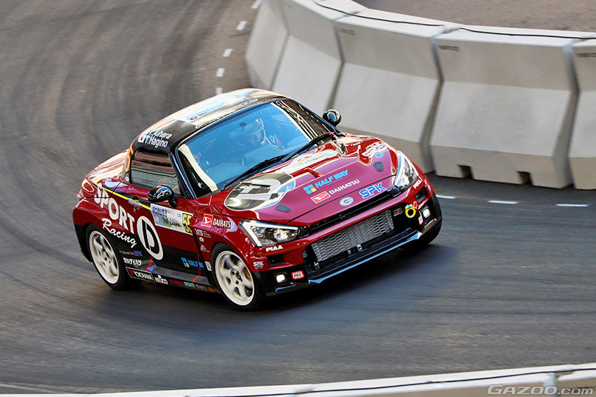 ラリージャパンに参戦したD-SPORT Racing Teamのダイハツ コペン GRスポーツ