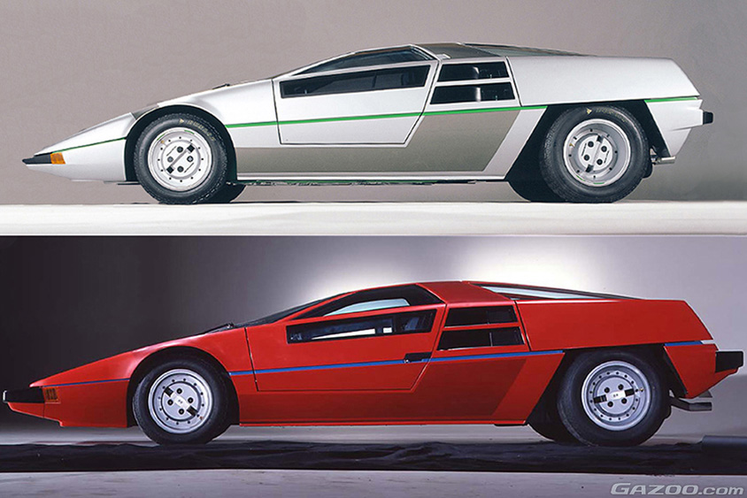 童夢P-2のサイドのスタイリング