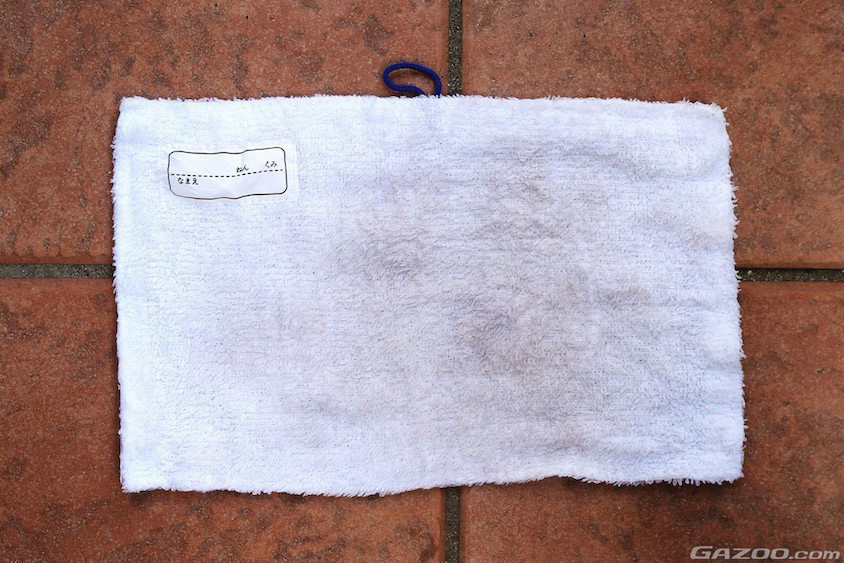 二回目の拭き取り後