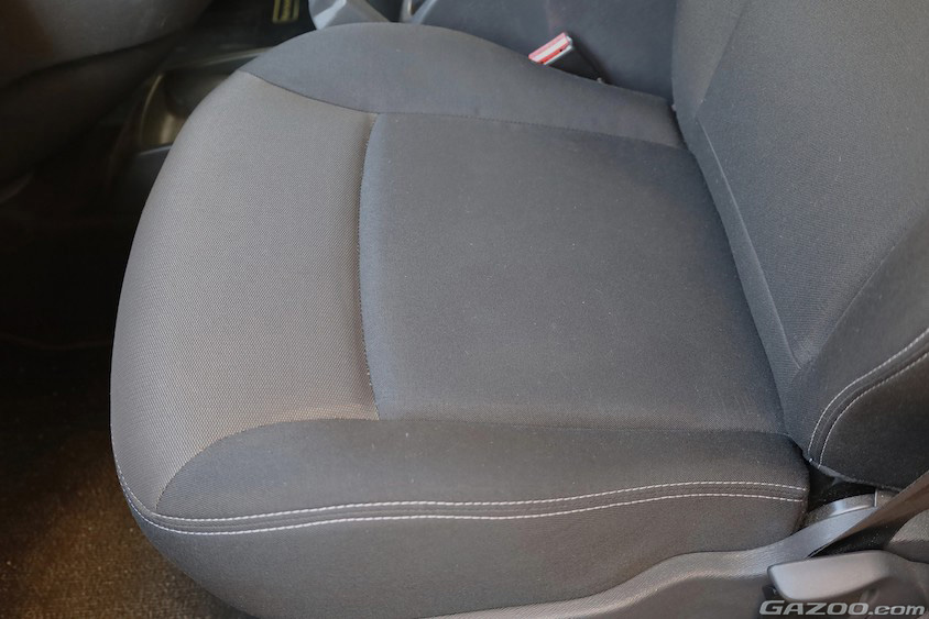 フロントシート清掃後