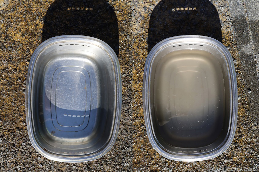 洗浄水作業前後比較