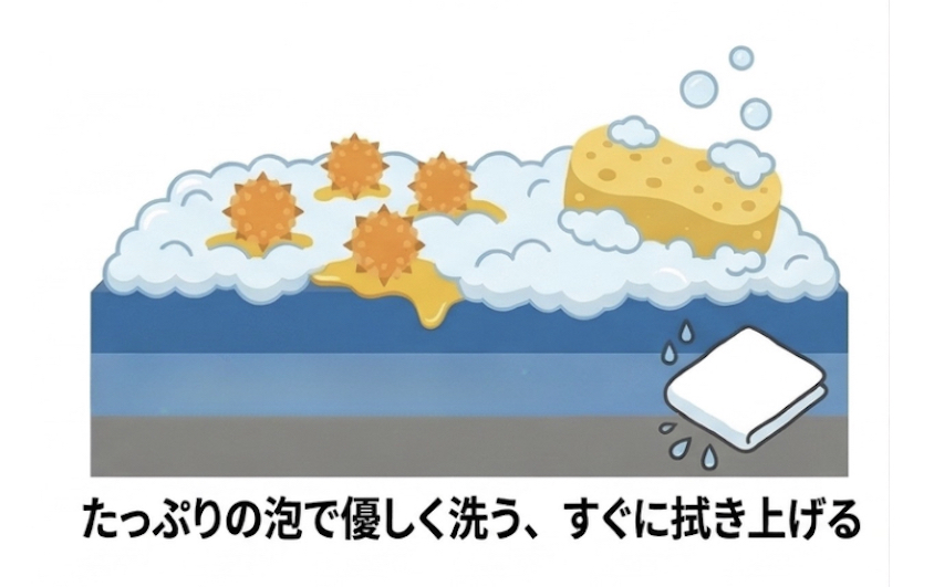 花粉付着時の洗車02