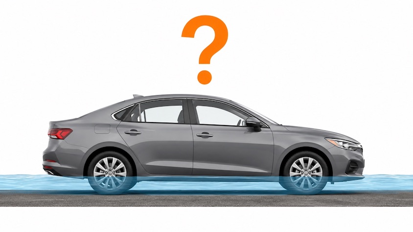自動車冠水イメージ