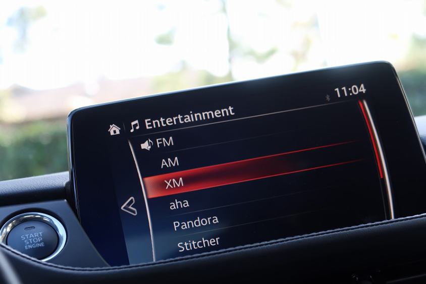 「XM」が衛星ラジオ放送。上級車種では衛星ラジオが車両に組み込まれていることも。（写真：工藤貴宏）
