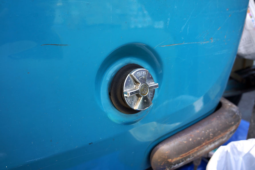 調子が悪くなった給油口も三鷹の自動車店が直してくれた