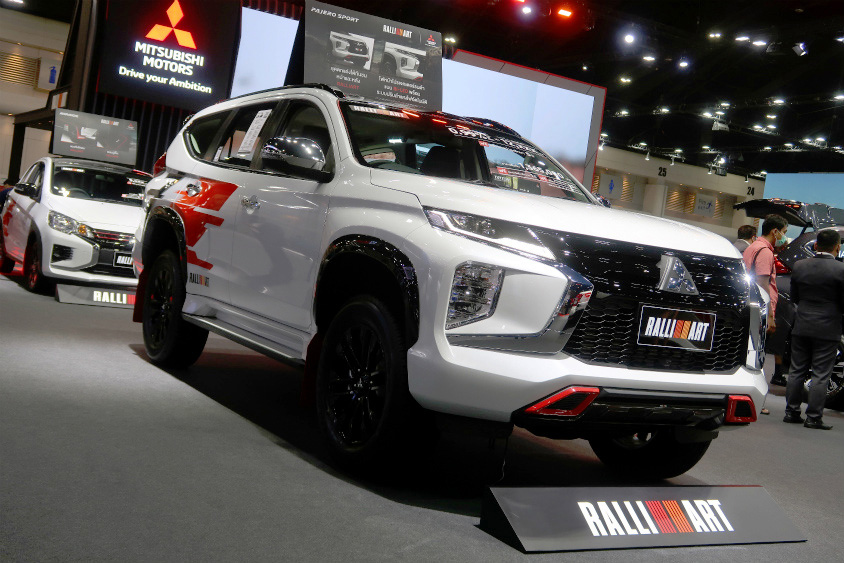 バンコクモーターショー2022　三菱ブースの「パジェロスポーツ　ラリーアート仕様」