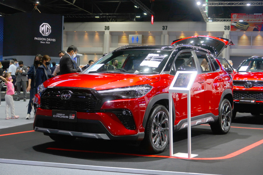 バンコクモーターショー2022　トヨタブースの「カローラクロス GR SPORT」