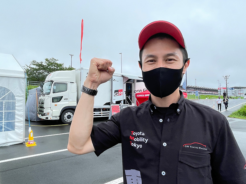 GR Tokyo Racingの社員ドライバー水谷大介さん。プロフェッショナルシリーズでの優勝経験もある