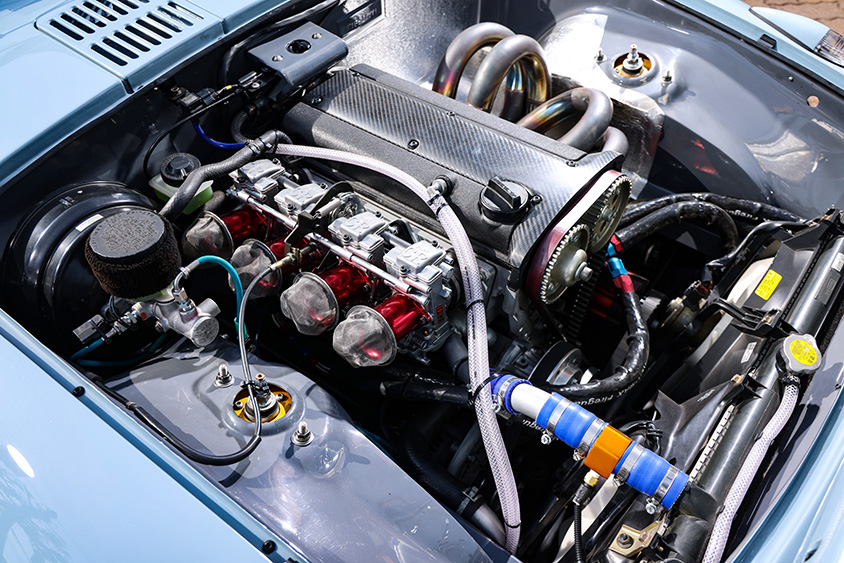 トヨタスポーツ800通称ノブハチ エンジンルーム 4AG