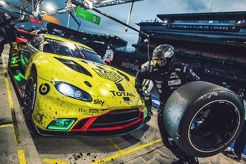 タイヤ交換して引き上げる