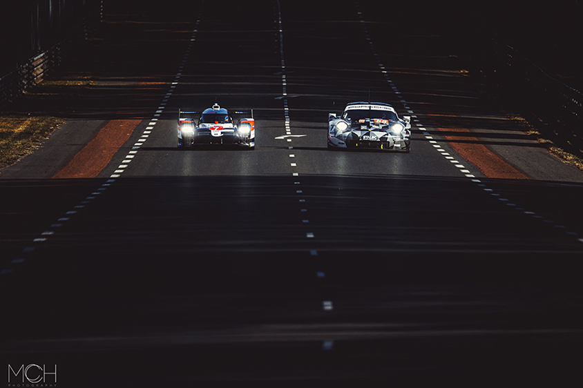 Toyota TS050-HybridとPorsche 911 RSR