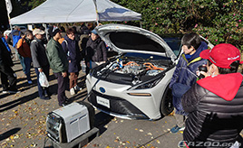 ラリージャパンをミライオーナー仲間と給電サポート・・・寺田昌弘連載コラム