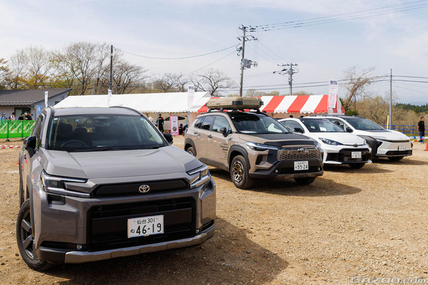 RAV4、カローラクロス、GRヤリス、bZ4X Touring @ MTG四駆祭り