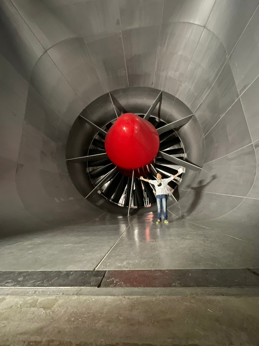 ホンダHRC Sakuraの1/1スケールの風洞と山田弘樹さん