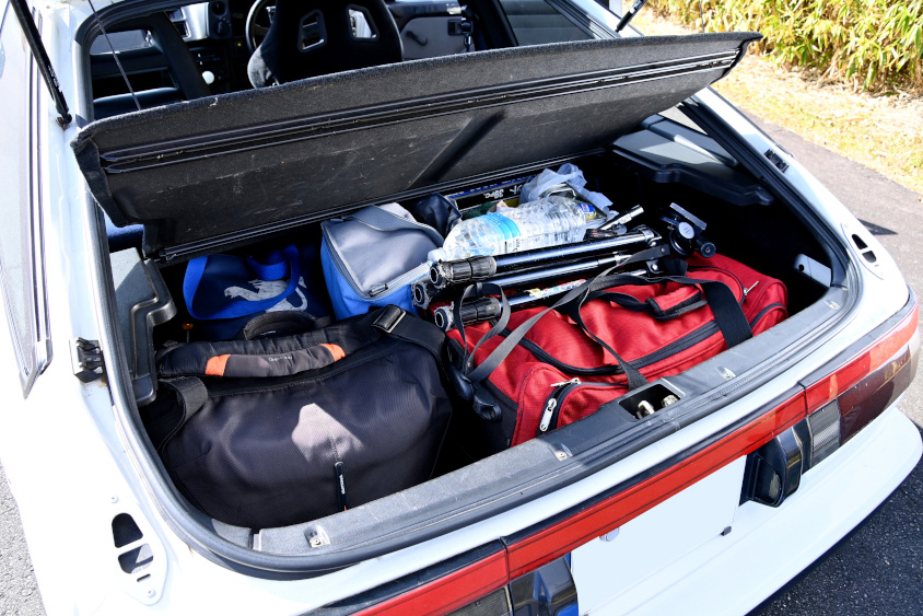 トヨタ・スプリンタートレノ（AE85改）のラゲージルーム