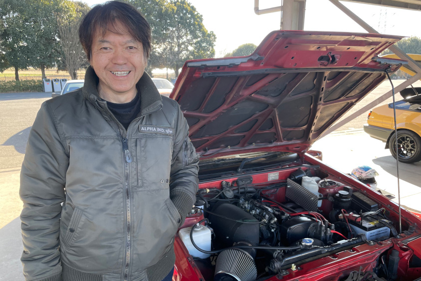 コシミズ・モータースポーツの輿水さん