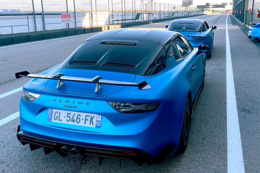 アルピーヌ・A110 Rのリアのカーボンフード