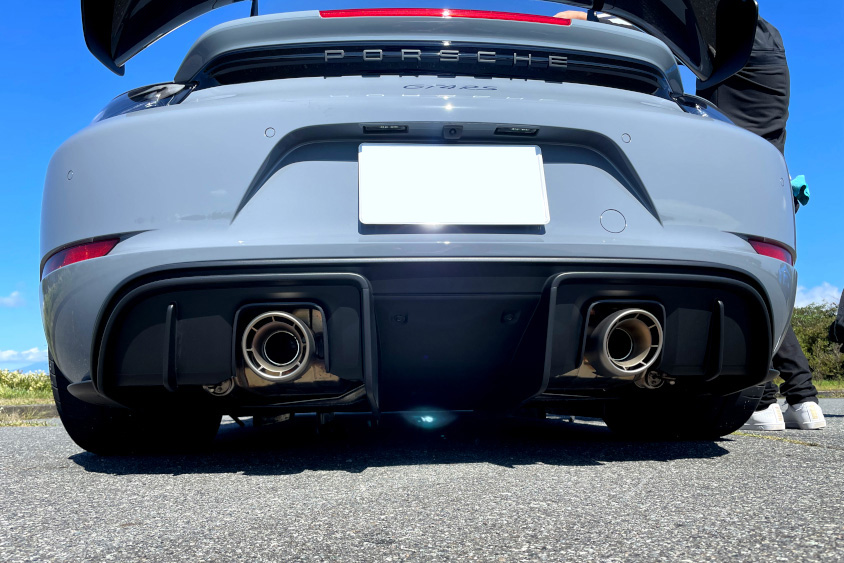 ポルシェ718ケイマン GT4 RSのディフューザー