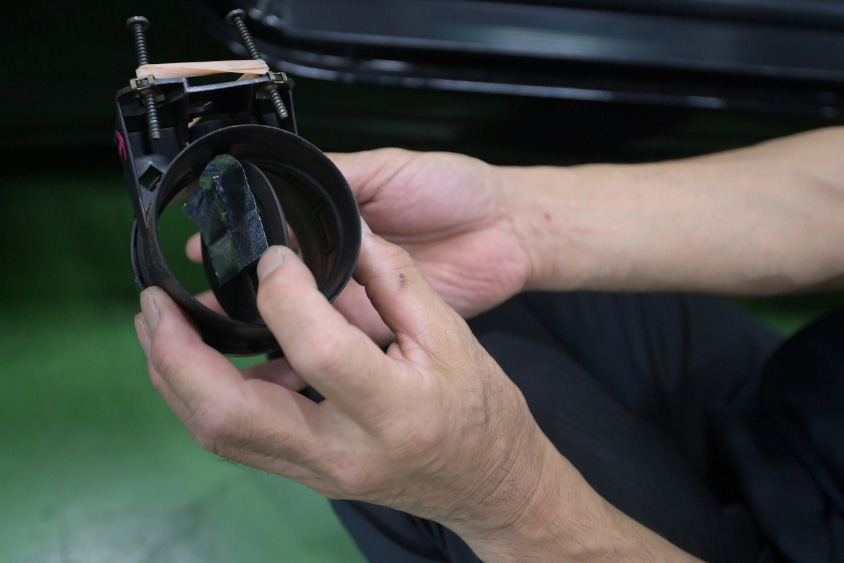 ポルシェ993のミキシングフラップ