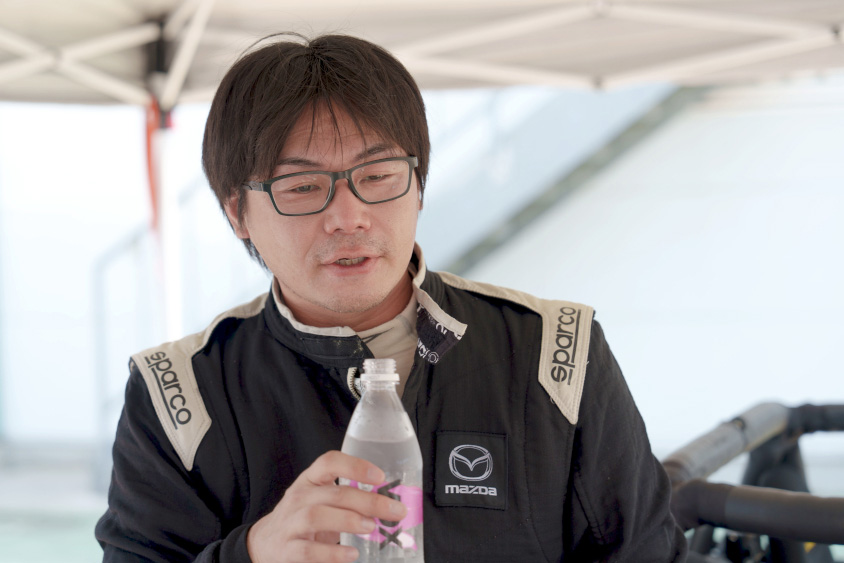 DSC-TRACKの開発を担当するマツダの梅津大輔さん