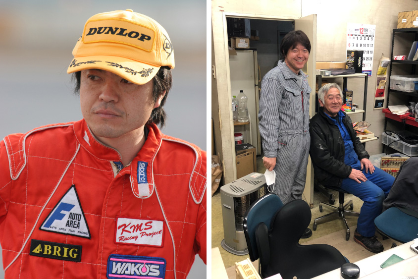 コシミズ・モータースポーツの輿水代表と鶴田さん