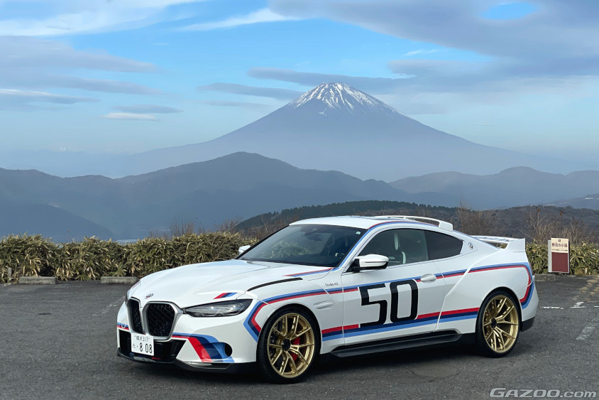 BMW 3.0CSLと富士山